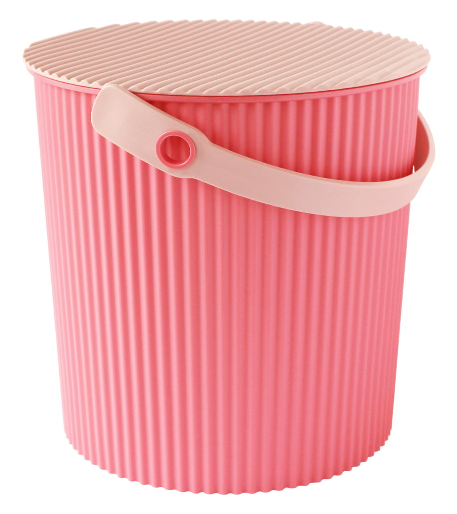 Way-be Hachiman Omnioutil Eimer L – 10 Liter, Pink (Flamingo), Kunststoff, Lebensmittelecht, Vielseitig