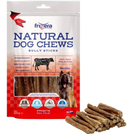 Frigera natural dog chews bully sticks 12 cm. 100 g.