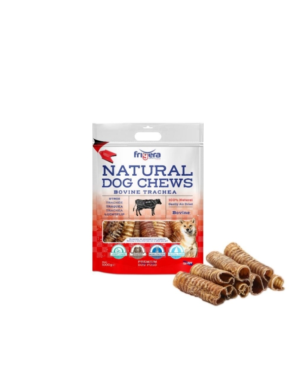 Frigera natural dog chews okseluftrør 1000 g.