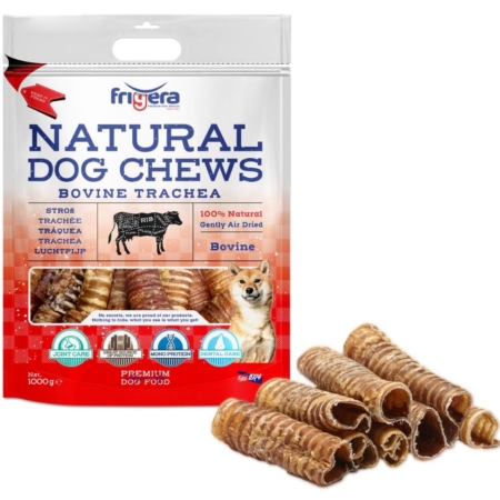 Frigera natural dog chews okseluftrør 1000 g.