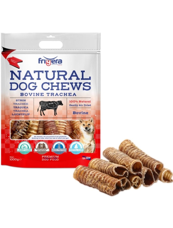 Frigera natural dog chews okseluftrør 1000 g.