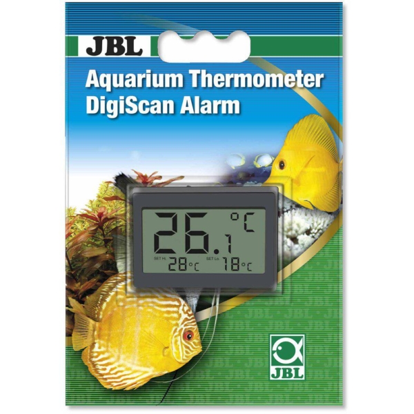 JBL Aquarium Thermometer Digiscan Alarm Digital 5x3,5 cm.