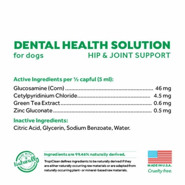 Tropiclean oral care water additive Hip&Joint 473 ml.