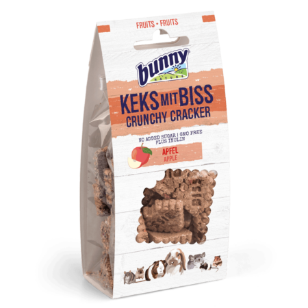 Bunny Nature crunchy cracker med æble 50 g.