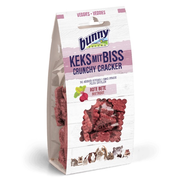 Bunny Nature crunchy cracker med rødbede 50 g.