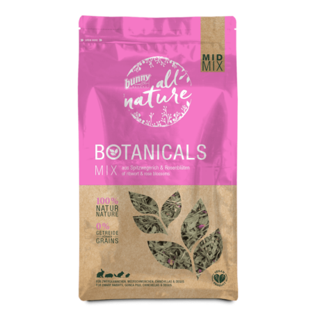 Bunny Nature Botanicals Mid Mix med vejbred og roser 120 g.