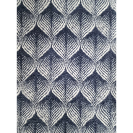 Vetbed Grafisk blad blå/magnolia