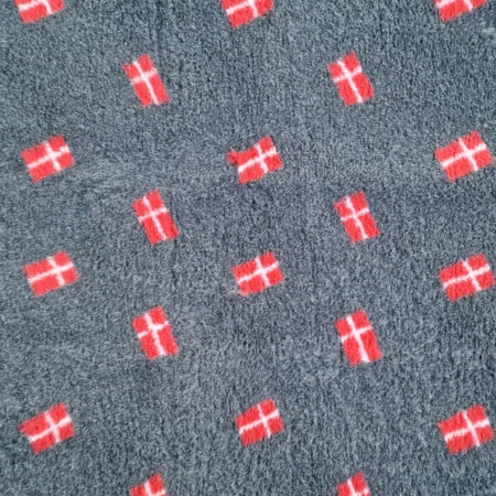 Vetbed Dannebrogsflag grå