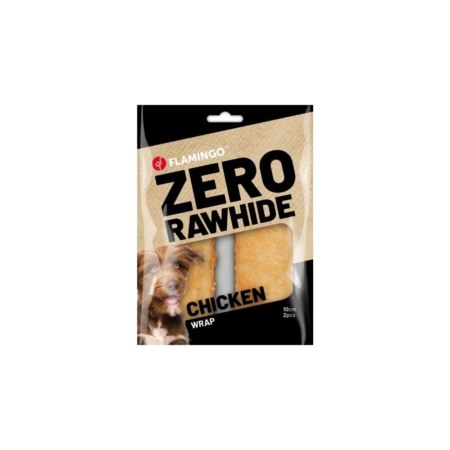 Flamingo Zero Rawhide wrap m. kylling 2 stk.