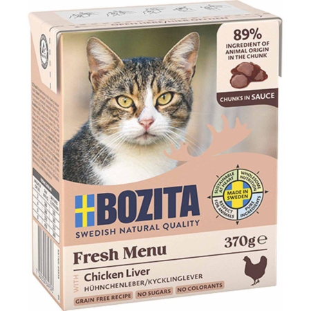 Bozita vådkost sauce Chicken Liver 370 g.