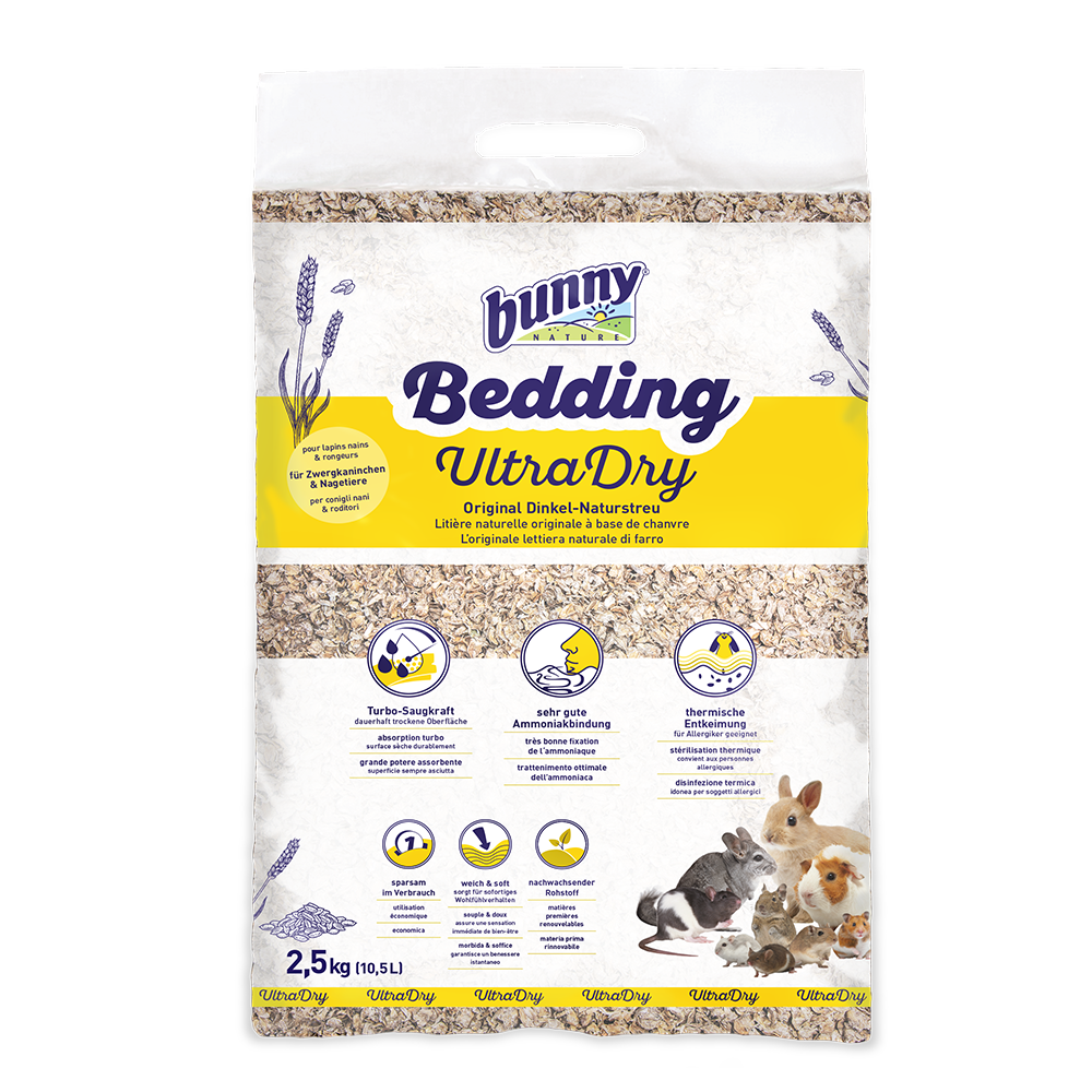 Bunny Nature bedding ultra dry 2,5 kg. Bundstrøelse
