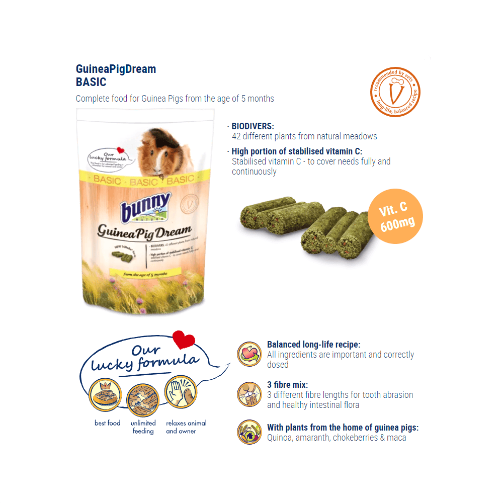 Bunny nature Guinea Pig dream Basic 1,5 kg. - Billede 2