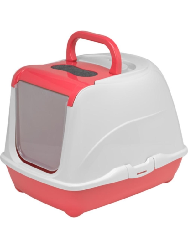 Moderna flip cat Jumbo kattetoilet Spicy Coral