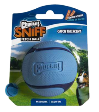 Chuckit! Sniff Fetch Ball Bacon.