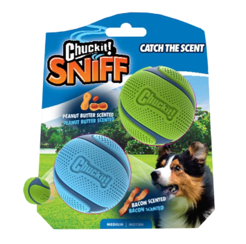 Chuckit! Sniff Fetch Ball Bacon & Peanut Butter.