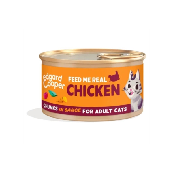 Edgard & Cooper kat adult chunks multipakke 8x85 g.