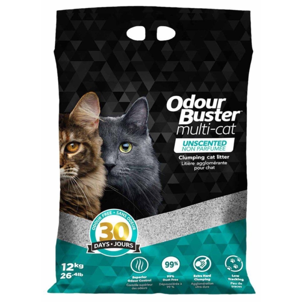 Kattegrus Odour buster multi cat 12 kg.