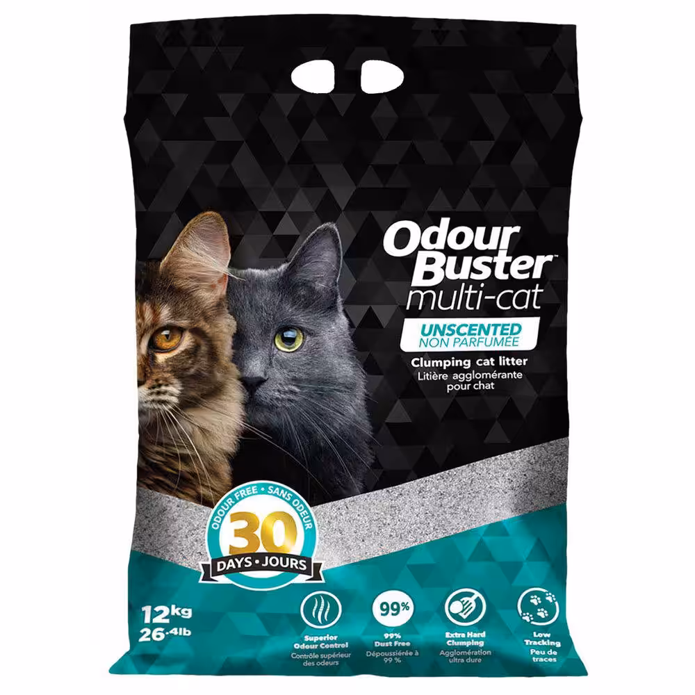 Kattegrus Odour buster multi cat 12 kg.