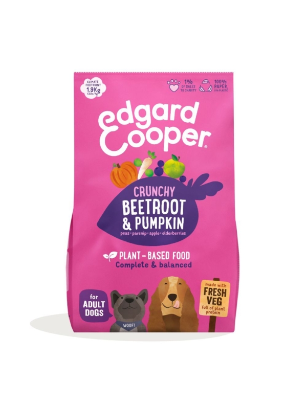Edgard & Cooper plant-based Adult, græskar/rødbede 2,5 kg.