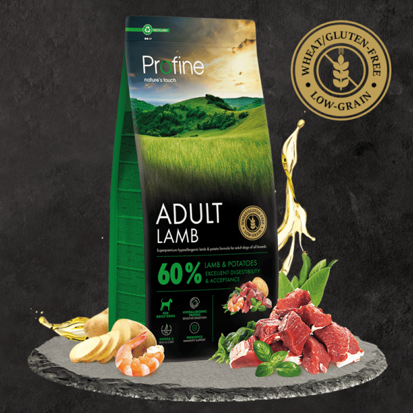 Profine adult lamb 12 kg.