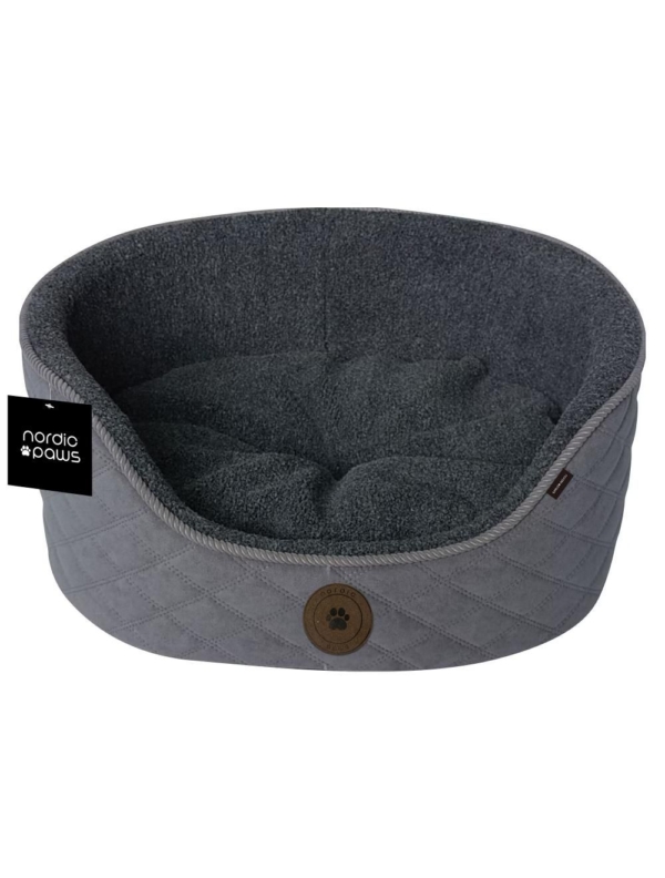 Nordic Paws jagt fleece hundeseng grå XLarge