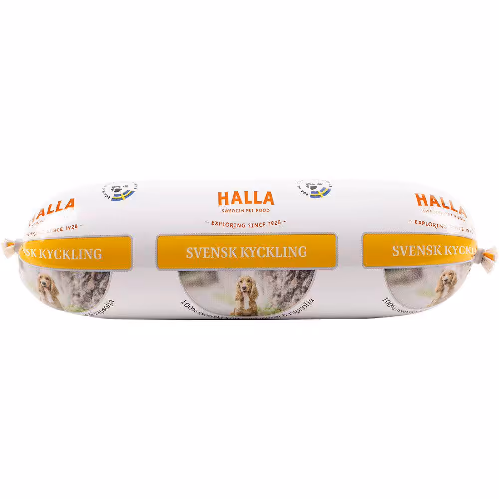 Halla Svensk Kylling Vådfoder 650gr