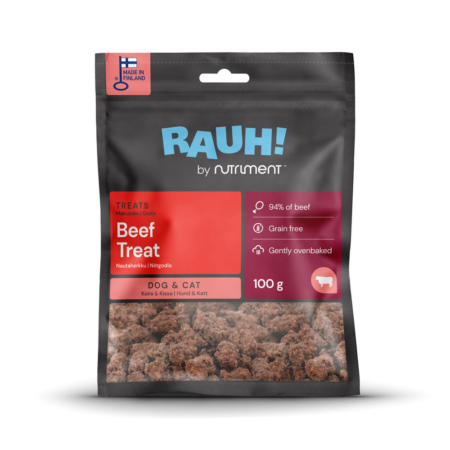 Rauh Beef godbid til hund og kat 100 g.