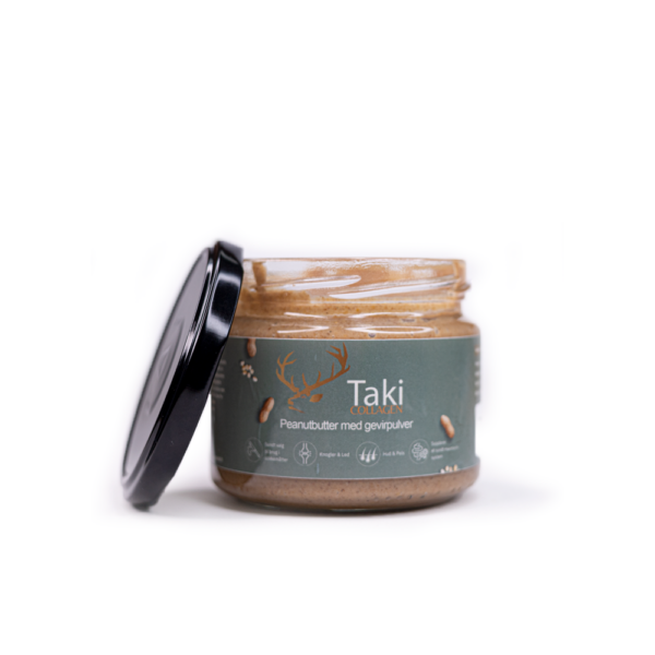 Taki collagen peanutbutter med gevirpulver 300 g.