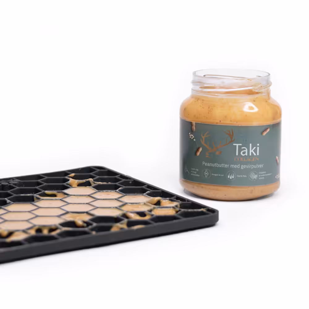 Taki collagen peanutbutter m. gevirpulver 330 g.