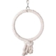 Flamingo Cage hanger Hakan cotton 1 ring white XL Ø40 cm.