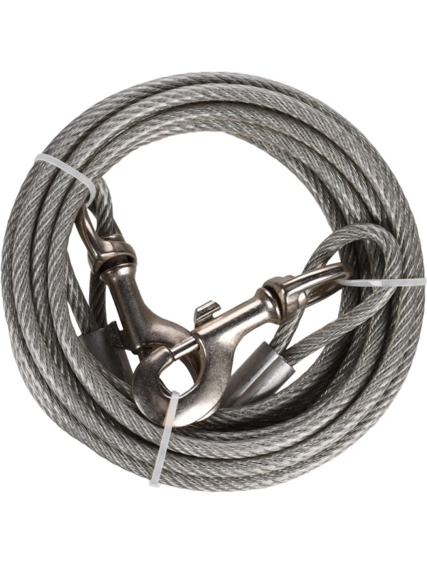 Flamingo Tie Out kabel Ø6 mm. 5 Meter.