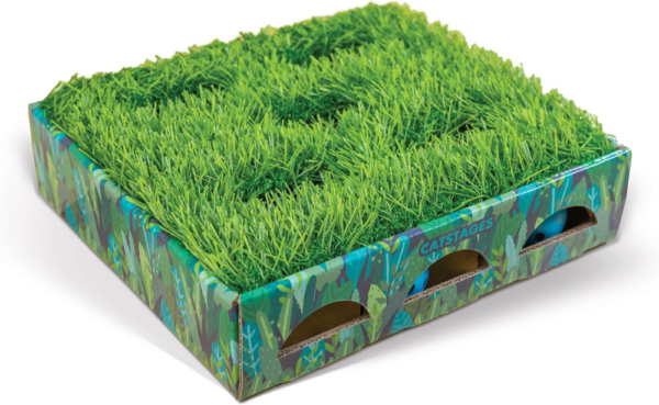 Catstages Hunt N´ find grass patch box