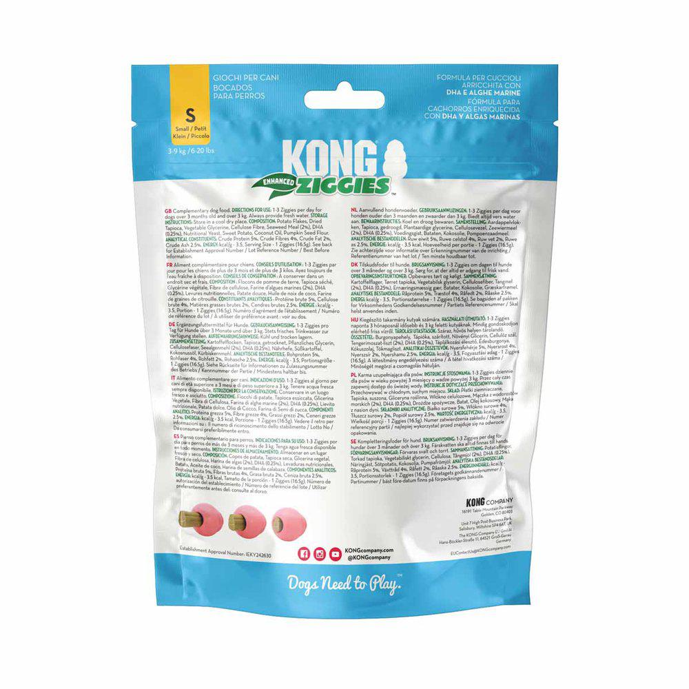 Kong Ziggies puppy small 198 g.