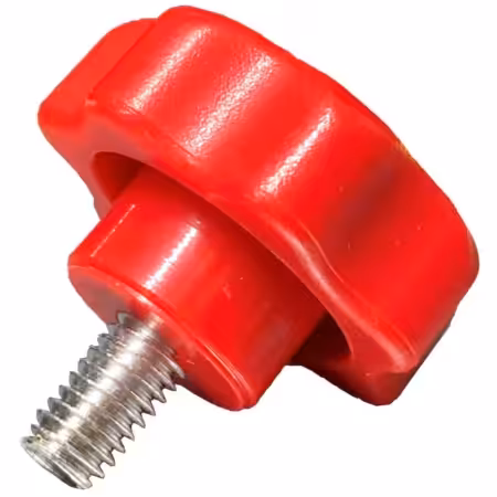 mimSafe Fingerskrue M6 rød 30x15 mm.