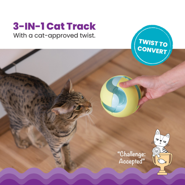 Outward hound twist-a-ball track legetøj for katte