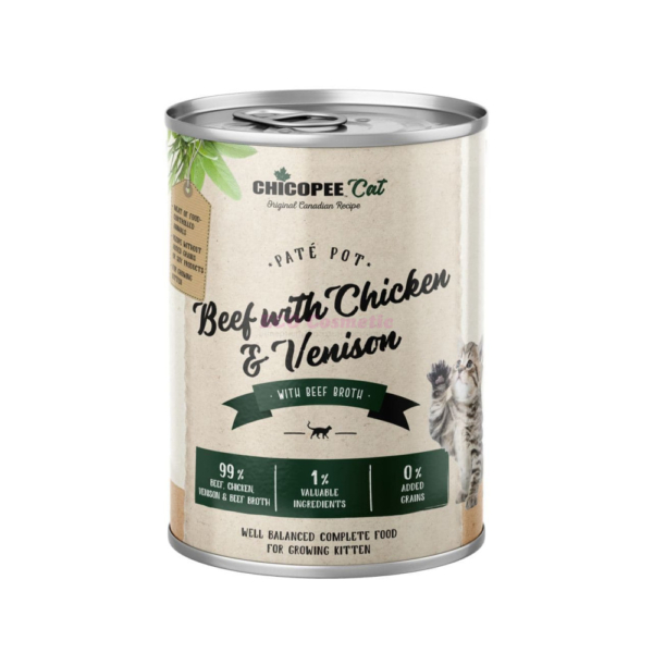 Chicopee Gourmet vådkost okse med kylling og vildt 400 g.