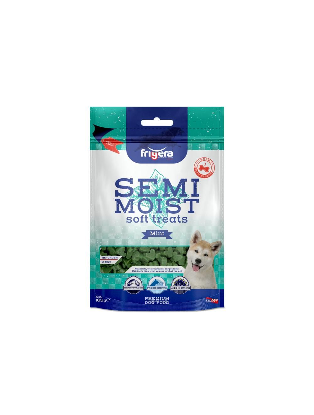 Frigera semi-moist soft high mint 165 g.