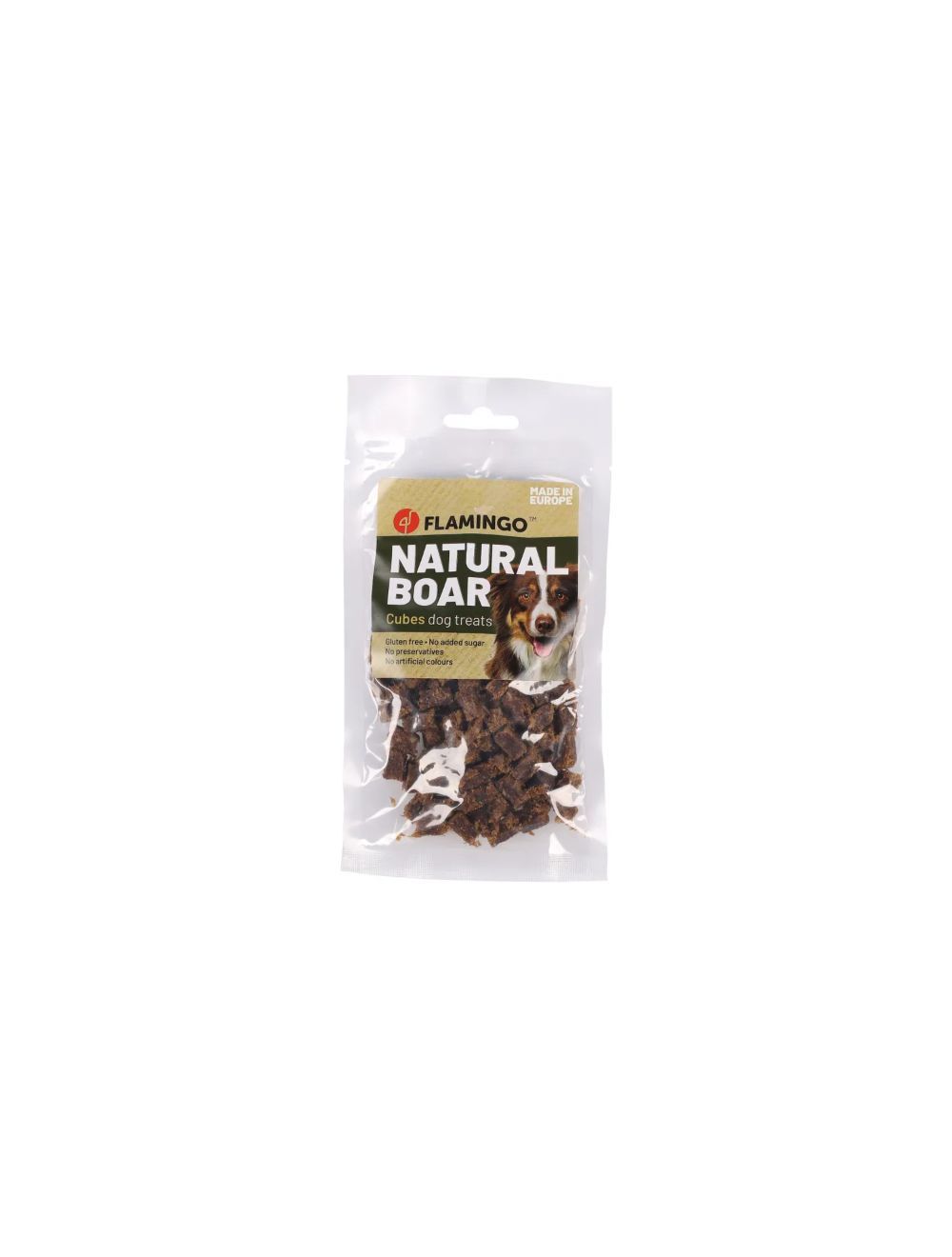Flamingo snack nature vildsvinetern 80 g.