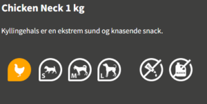 Rauh Kyllingehals 1 kg.