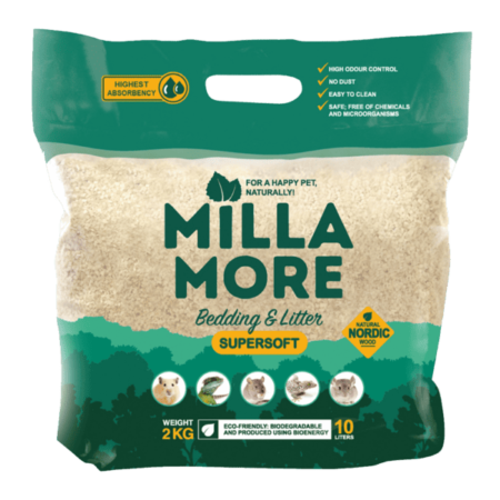 Millamore supersoft bedding strøelse 2 kg.