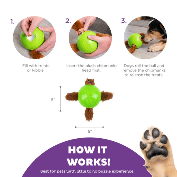 Nina Ottosson Outward hound dog snuffle N´ treat ball