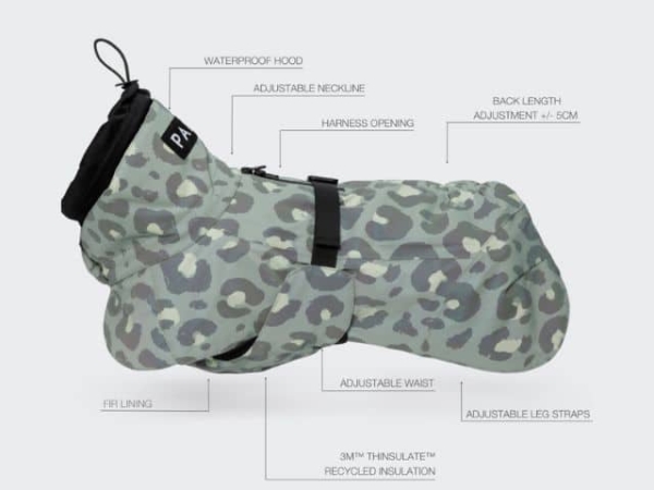 Paikka Visibility vinterfrakke Grøn leopard