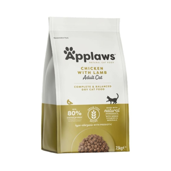 Applaws Kylling & Lam 7,5 kg. til Kat