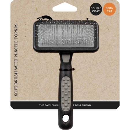 Ozami soft børste med plastikdubber Medium