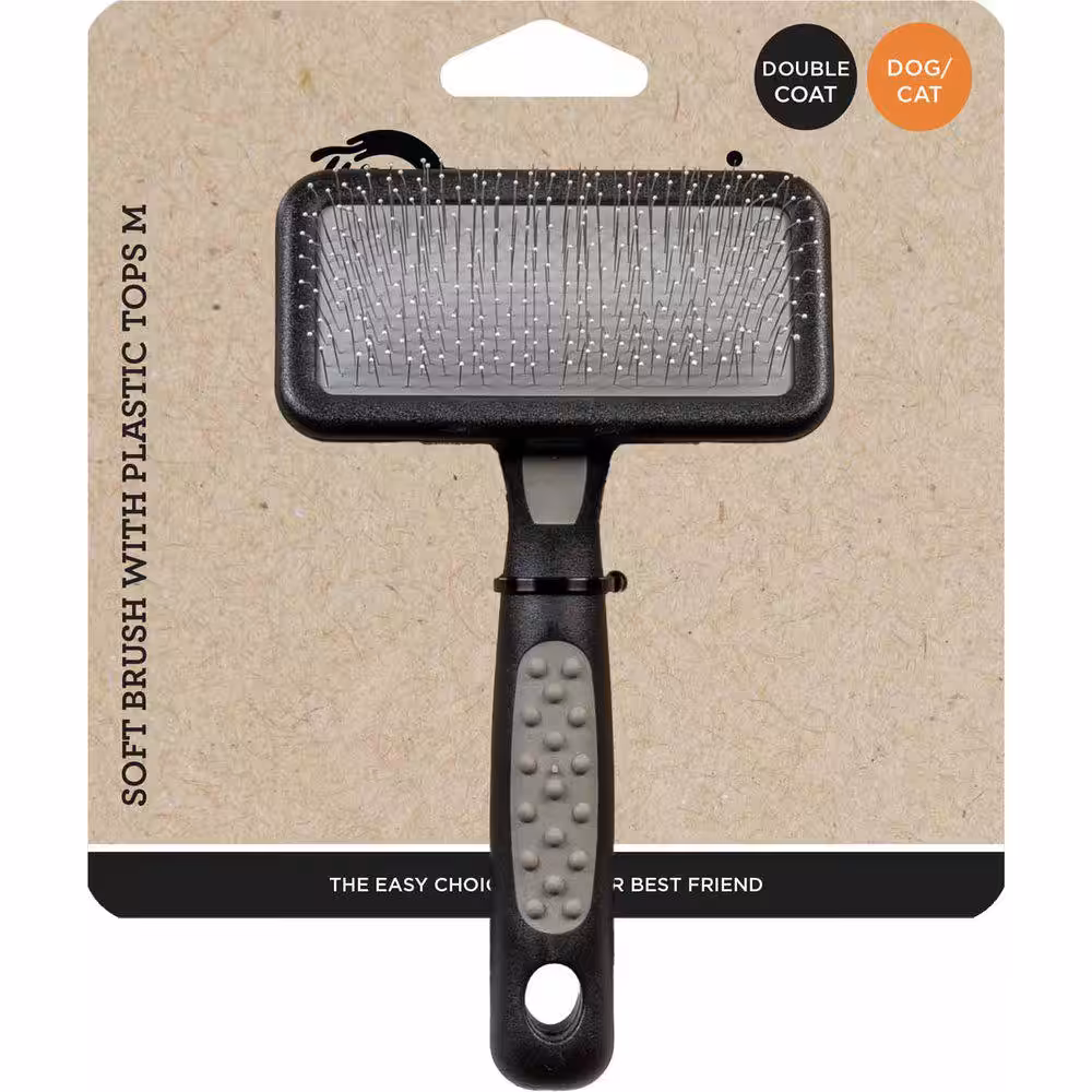 Ozami soft børste med plastikdubber Medium