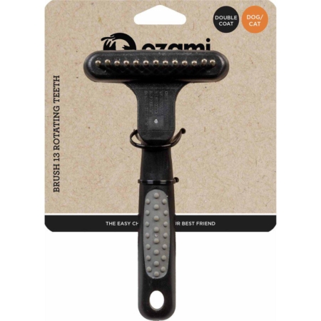Ozami børste med roterende tænder 9 cm.
