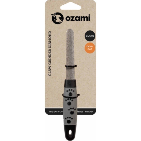 Ozami neglefil med diamant kant.