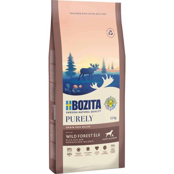 Bozita Purely Puppy&junior Elg 11 kg.