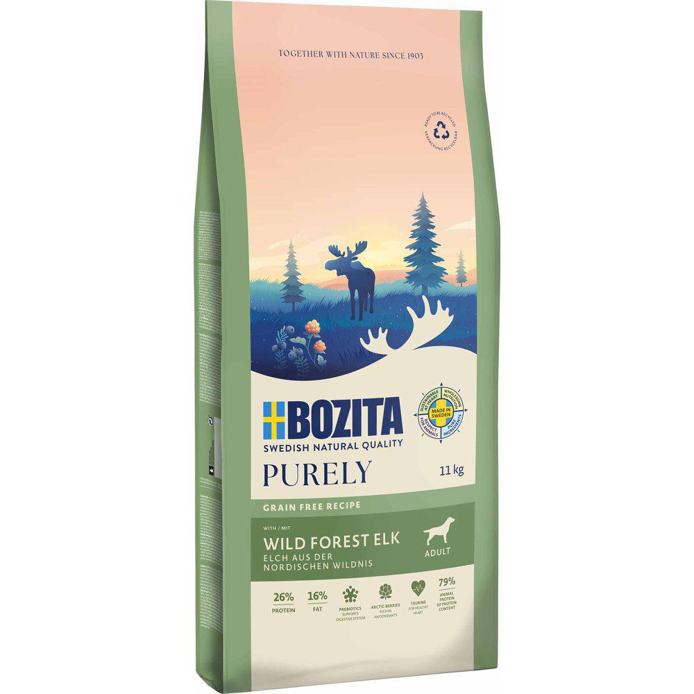 Bozita Purely adult Elg 11 kg.