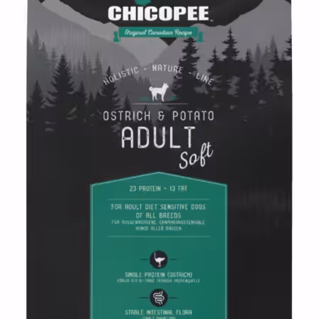 Chicopee Holistic Nature Line Adult Struds & kartoffel semisoft 12 kg.